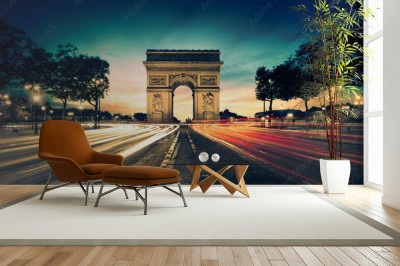 Fototapeta Łuk Triumfalny w Paryżu we Francji