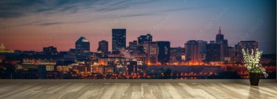 Fototapeta NOCNA PANORAMA MIASTA