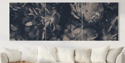 Obrazy do salonu z naturalnymi kwiatami w stylu retro