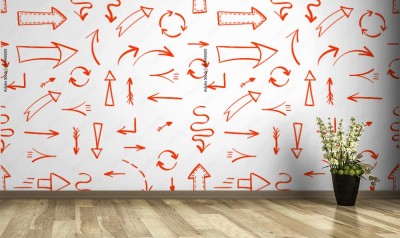 Tapeta minimalistyczna w stylu doodle