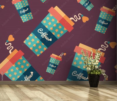 Tapeta Tekstura z kubka kawy