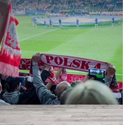 Fototapeta Polscy fani piłki nożnej