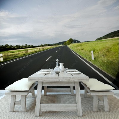 Fototapeta Droga krajowa w zieleni