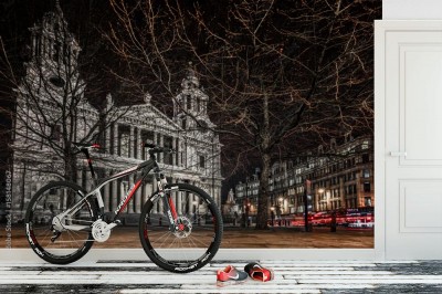 Fototapeta Katedra Świętego Pawła w nocy