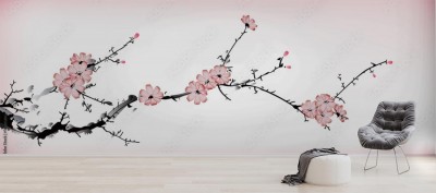 Fototapeta Malowanie kwiatów