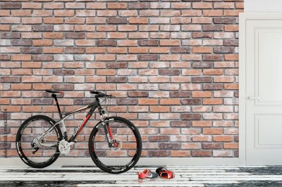 Fototapeta Ściana z różnokolorowych cegieł