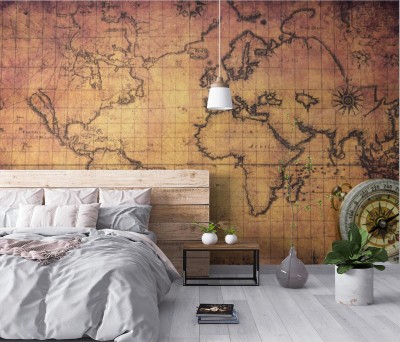 Fototapeta Starożytna mapa z kompasem