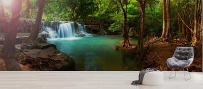 Fototapeta Wodospad w lesie