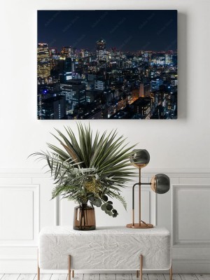 Obraz na płótnie Nocny pejzaż w Tokio