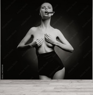 Fototapeta Erotyczny wzór retro