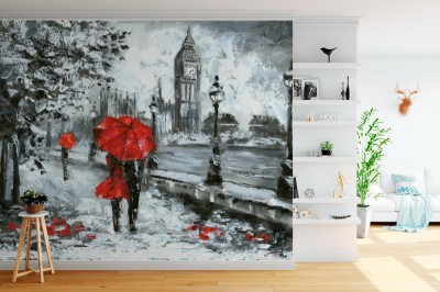 Fototapeta Londyńska ulica jak malowana