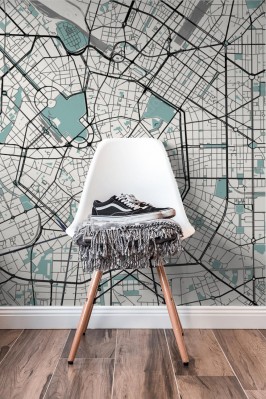 Fototapeta Wektorowa mapa miasta Mediolan
