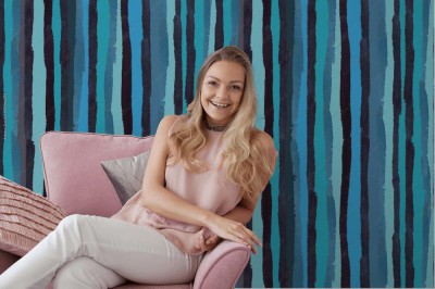 Tapeta do salonu "Abstrakcyjne Paski"