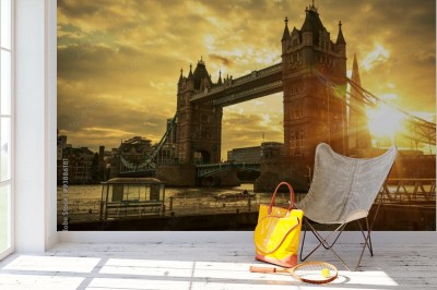 Fototapeta Most Londyński o wschodzie słońca