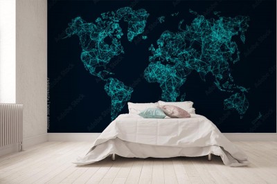 Fototapeta Sieć technologiczna