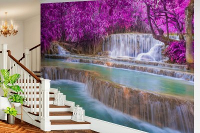 Fototapeta Wodospad w lasach tropikalnych