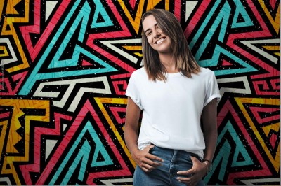Fototapeta Graffiti wzór z mocą grunge
