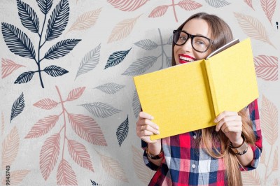 Tapeta z wzorem ręcznie rysowane gałęzi