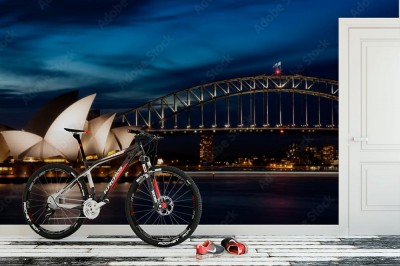 Fototapeta Najsławniejsza opera świata w nocny