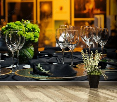 Fototapeta Uroczysty stolik w restauracji