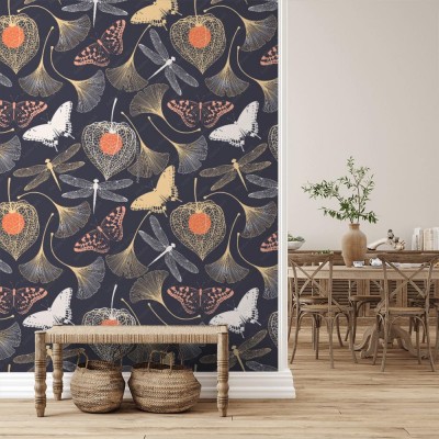 Fototapeta Miłorząb i motyle