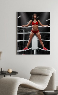 Obraz na płótnie Kobieta w ringu