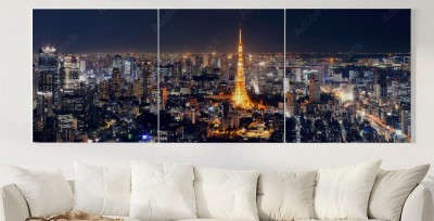 Obraz na płótnie Tokio Skyline by night 