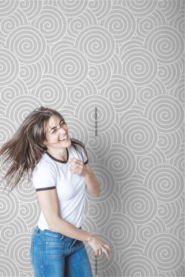 Tapeta z geometrycznym wzorem wirujących spirali