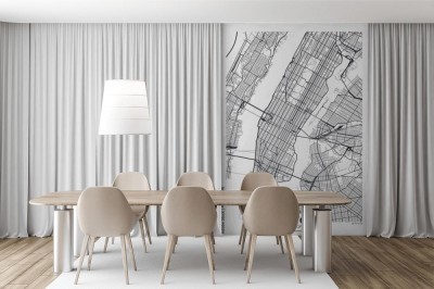 Fototapeta mapa miasta Nowy Jork