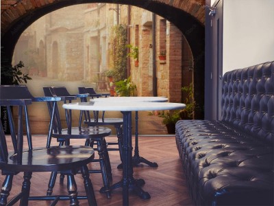 Fototapeta Wąska uliczka średniowiecznego miasta