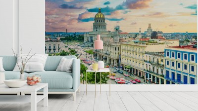 Fototapeta Widok na panoramę miasta Hawana