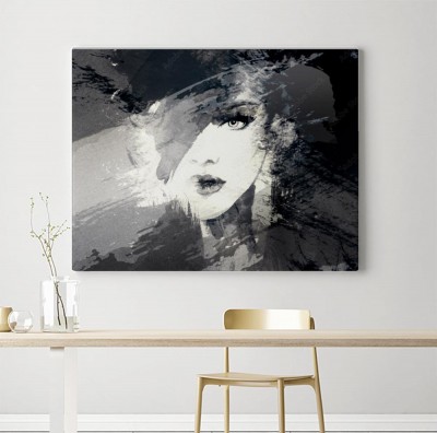 Obraz na płótnie z abstrakcyjnym portretem kobiety