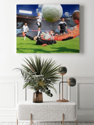 Obraz na płótnie Mecz piłki nożnej