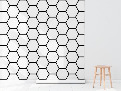 Tapeta o strukturze plastra miodu