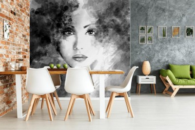 Fototapeta Abstrakcyjny portret pięknej kobiety