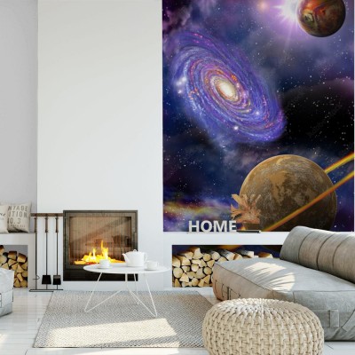 Fototapeta Galaktyki i planety w kosmosie