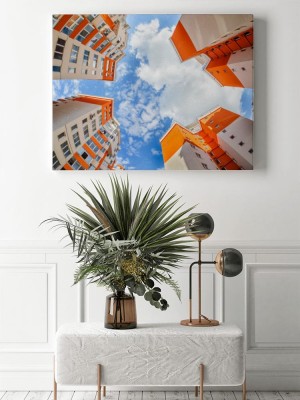 Obrazy do salonu Architektoniczne rybie oko