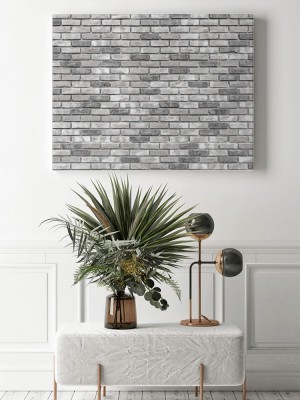 Obraz na płótnie Ściana z szarych cegieł