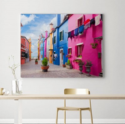 Obraz na płótnie Uliczka na Wyspie Burano