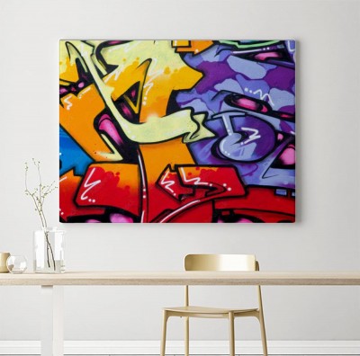 Obrazy do salonu Żywe graffiti