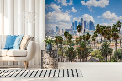 Fototapeta Architektura Los Angeles w cieniu palm