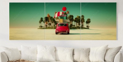 Obraz na płótnie Gotowi na letnią przygodę