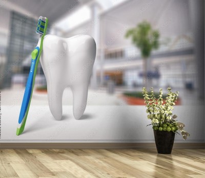 Fototapeta Duży ząb w klinice dentystycznej