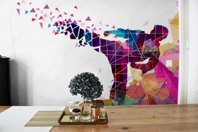 Fototapeta Graficzna ilustracja Karate