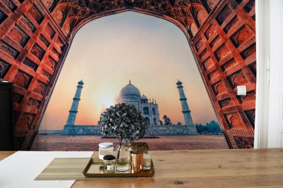 Fototapeta Taj Mahal w świetle wschodu słońca, Agra, Indie