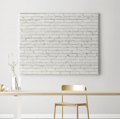 Obraz na płótnie Biała ściana z cegieł