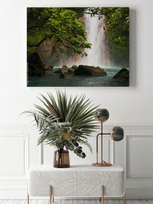 Obraz na płótnie Niebieski wodospad