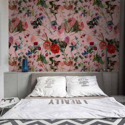 Fototapeta w kwiaty w stylu vintage