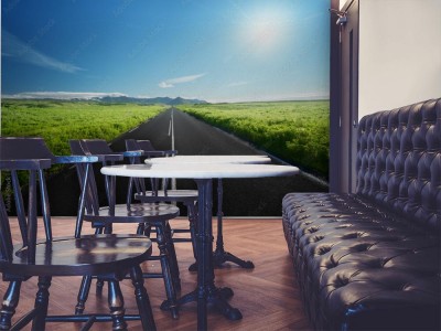 Fototapeta Droga 3D w lecie