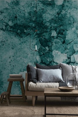 Fototapeta kawałki śniegu i lodu w kolorze indygo